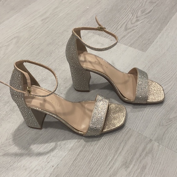Gold rhinestone Kelly & Katie Caital sandal - Picture 5 of 7
